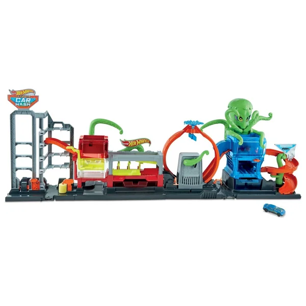 Hot Wheels Dev Ahtapot İle Araba Yıkama Oyun Seti Gtt96 - Görsel 10