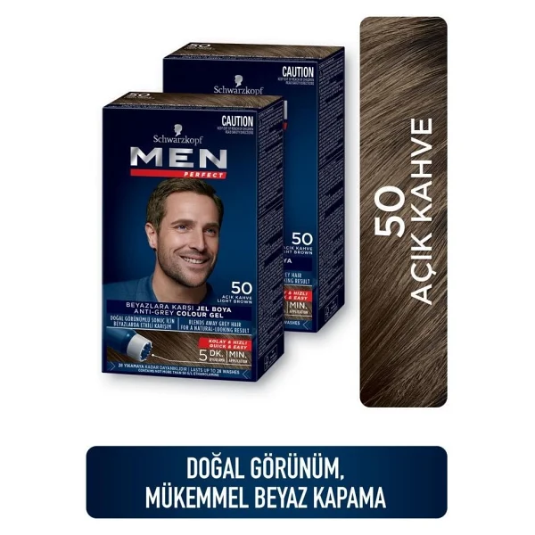 Men Perfect 70 Koyu Kahve 2 Adet Erkek Saç Boyası - Görsel 7