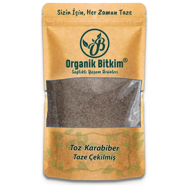 Organik Bitkim Toz Karabiber 1 Kg - Görsel 4