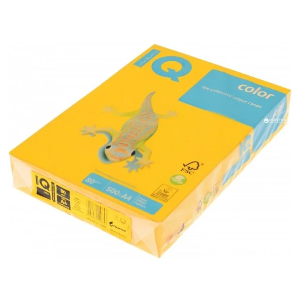 Iq Color A4 80 Gr 500 Yaprak Renkli Fotokopi Kağıdı Sarı - Görsel 4