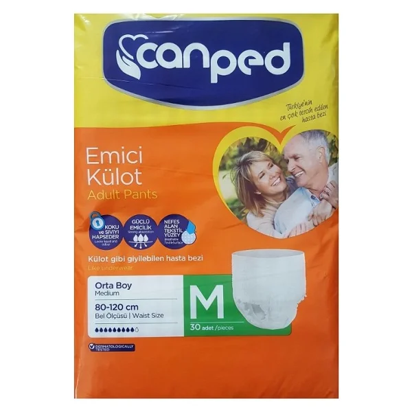 Canped Emici Külot Orta Boy M 30'lu Hasta Bezi - Görsel 7