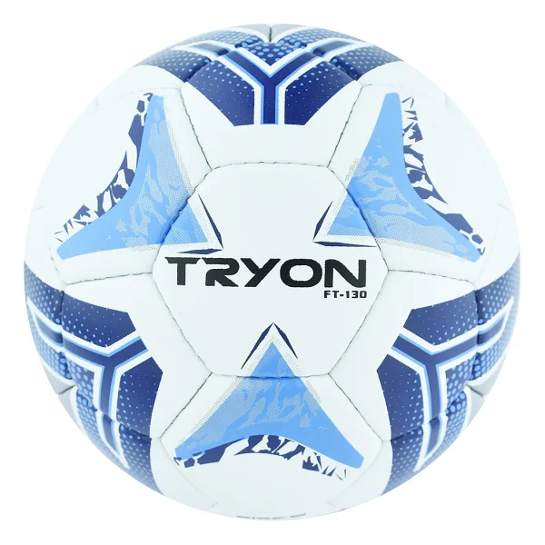 Tryon Ft-130 Dikişli Futbol Topu Beyaz Mavi Renk Beyaz Mavi - Görsel 3