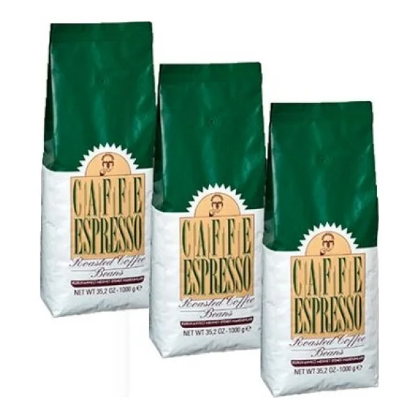 Kurukahveci Mehmet Efendi Caffe Espresso Çekirdek Kahve 1 Kg 3'lü - Görsel 2