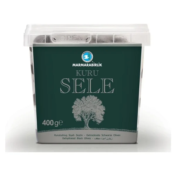 Marmarabirlik Kuru Sele 400 Gr XS (321-350) Siyah Zeytin - Görsel 3