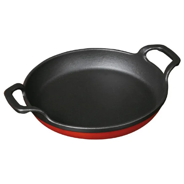 Sürel 6117 Demir Döküm Yuvarlak Sahan 16 Cm Kırmızı - Görsel 3