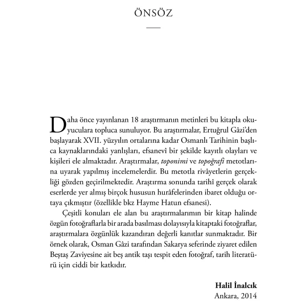Osmanlı Tarihinde Efsaneler Ve Gerçekler - Halil İnalcık - Görsel 2
