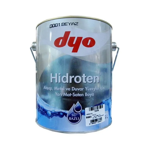 Dyo Hidroten Yarı Mat Sentetik 2.5 Lt Ahşap Metal Boyası - Görsel 2