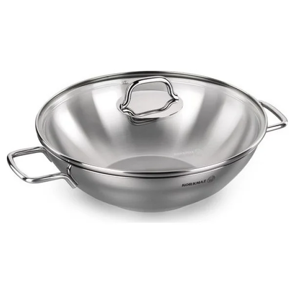 Korkmaz Perla A1519 28 Cm Çelik Wok Tencere - Görsel 2