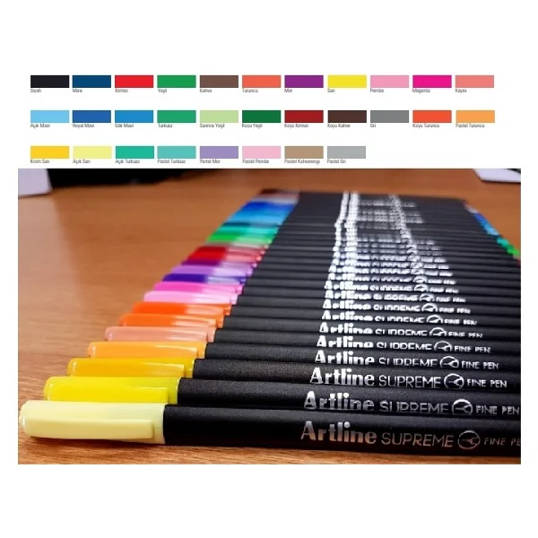 Artline Supreme Fine Gri 0.4 Mm Keçeli Kalem - Görsel 2