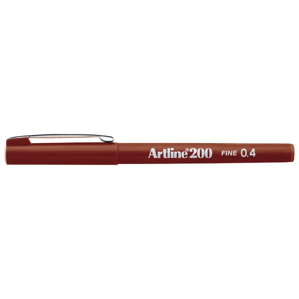 Artline 200 Fineliner Kahverengi 0.4 Mm İnce Uçlu Keçeli Kalem - Görsel 4