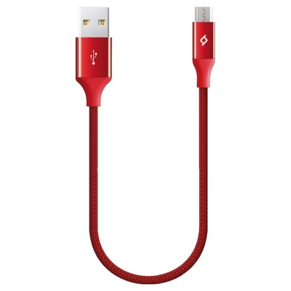 Ttec Alumicable Mini 30 Cm 2dk25k Kırmızı Micro USB Şarj Kablosu - Görsel 4