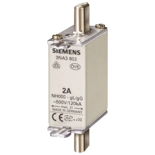 Siemens 3na3817 Steatit(Seramik) Gövdeli Nh-Bıçaklı Sigorta Buşonu; 40a; Boy 000; Genişlik 21mm - Görsel 2