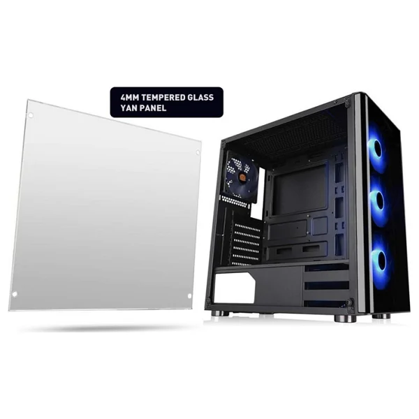 Thermaltake 600 W V200 Ca-3k8-60m1we-00 LED Fanlı Atx Oyuncu Kasası - Görsel 3
