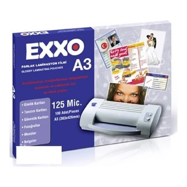 Exxo A-3 Laminasyon Filmi 125 Micron Lam051 - Görsel 2