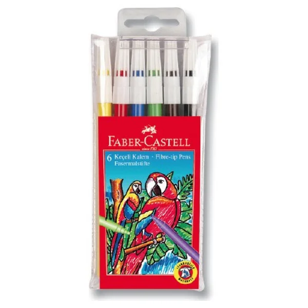 Faber-Castell 6'lı Keçeli Kalem Seti - Görsel 6
