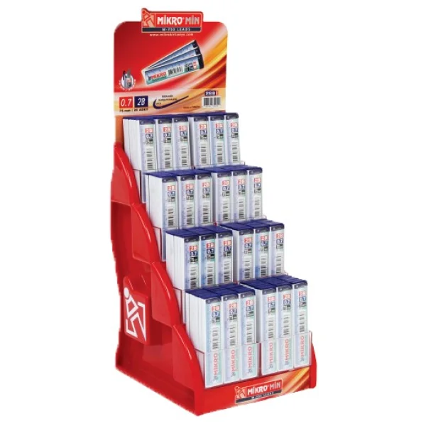 Mikro M-750 Min Cetvelli 0,7 Mm Versatil Kalem Ucu 2b 75 Mm 288 Li (1 Stand 288 Adet) - Görsel 2