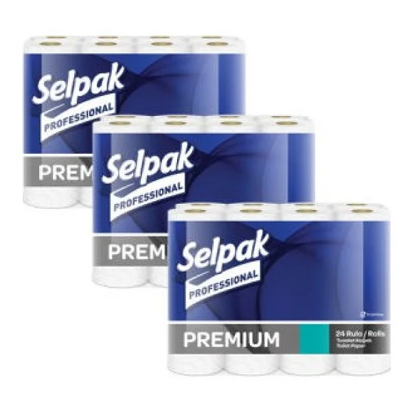 Selpak Professional Premium Tuvalet Kağıdı 3 X 24 Rulo - Görsel 8