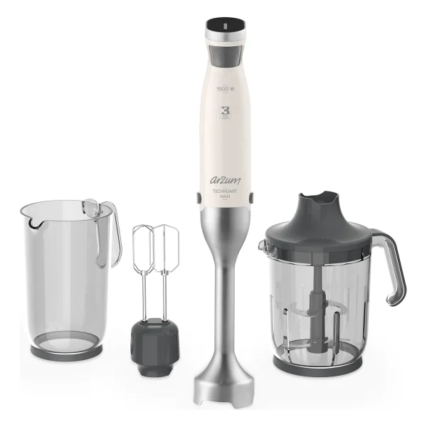 Arzum Technoart Maxi Neo Ar1114-B Beyaz 1500 W El Blender Seti - Görsel 2