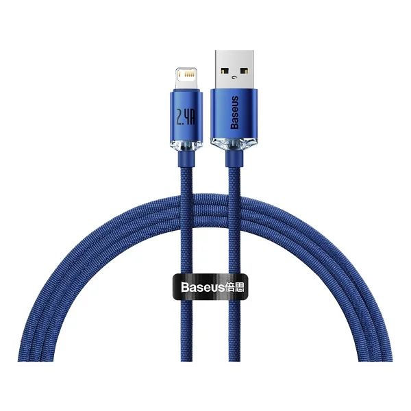 Baseus Crystal Shine 1.2 M USB To Lightning Hızlı Şarj Kablosu - Görsel 9