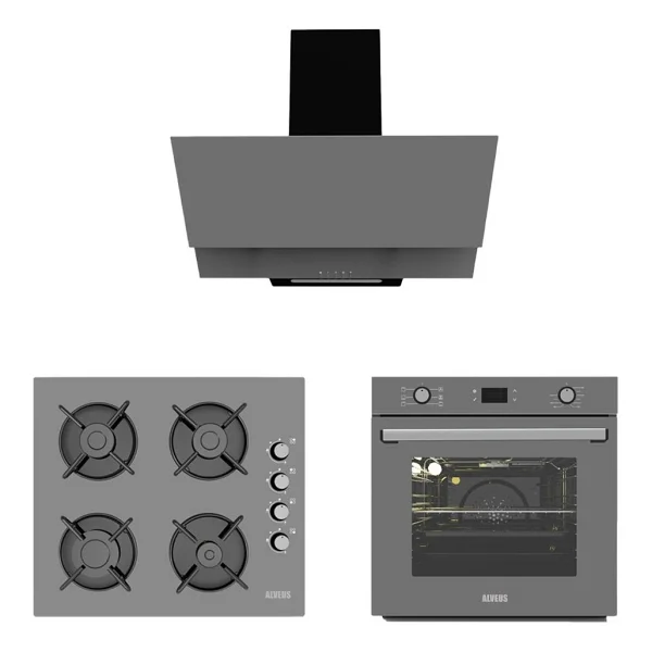 Alveus Gri Cam Dijital/Dokunmatik 3'lü Ankastre Set (F17-Gls640-Mfa627) - Görsel 9