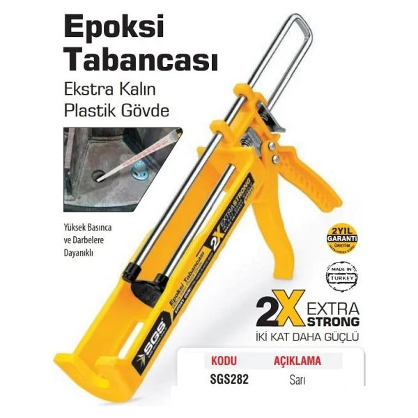Sgs Sgs282 Epoksi Silikon Tabancası - Görsel 2