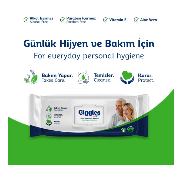 Giggles 50'li 6 Adet Vücut Temizleme Havlusu - Görsel 2
