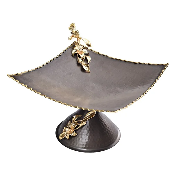 Decorium 20 Cm Ayaklı Kare Kase Nature - Görsel 2