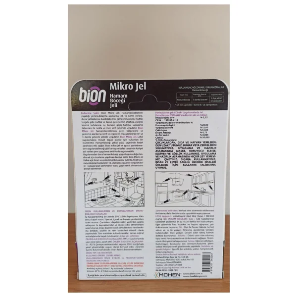 Bion Hamam Böceği Jel 5 Gr - Görsel 4