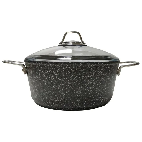Falez Black Line 24 Cm Derin Granit Tencere - Görsel 2