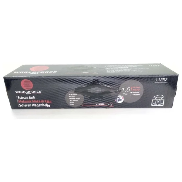 Worldforce 11252 Mekanik Makaslı Cırcır Kollu 1.5 Ton Kriko - Görsel 2