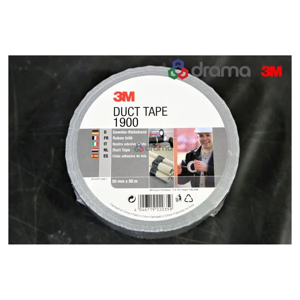 3m Duck Tape 1900 50 M X 50 Mm Gümüş Tamir Bandı - Görsel 6