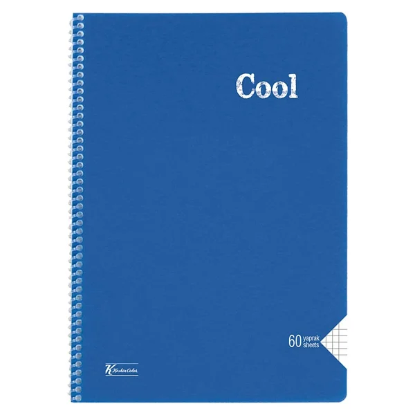 Keskin Color Cool Spiralli A4 60 Yaprak Kareli Defter - Görsel 3