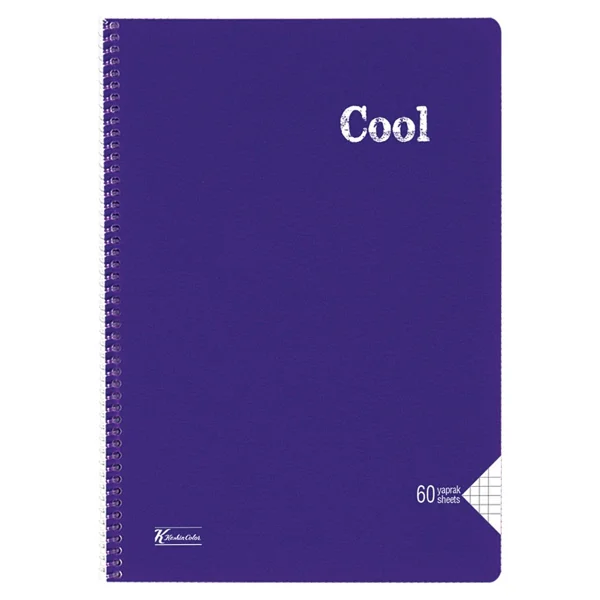 Keskin Color Cool Spiralli A4 60 Yaprak Kareli Defter - Görsel 4