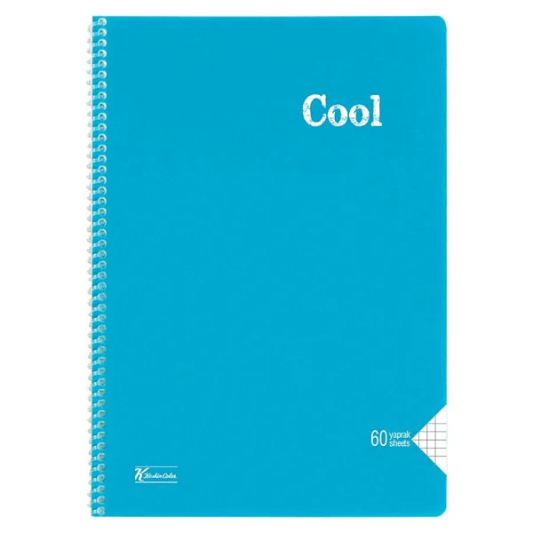 Keskin Color Cool Spiralli A4 60 Yaprak Kareli Defter - Görsel 5