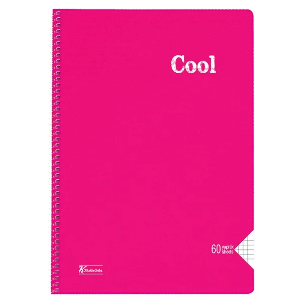 Keskin Color Cool Spiralli A4 60 Yaprak Kareli Defter - Görsel 6