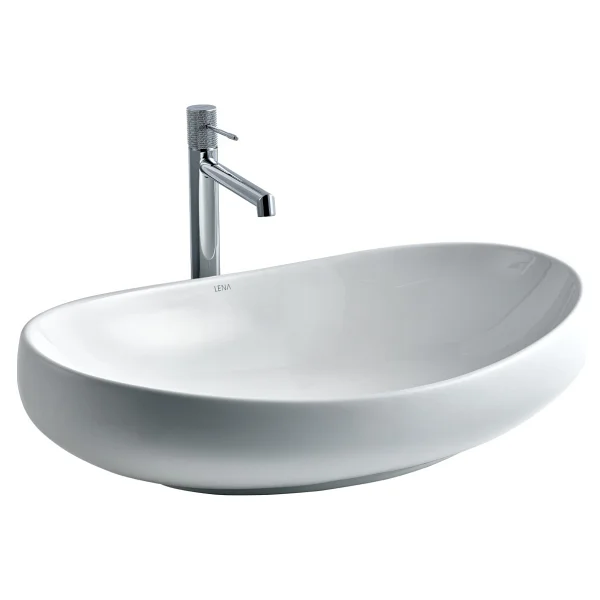 Lena E-5257 Tezgah Üstü Porselen Lavabo - Görsel 4