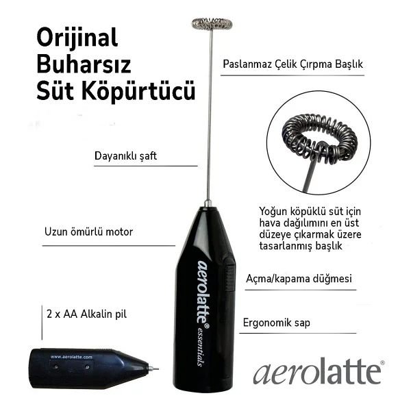 Aerolatte Standlı Beyaz Süt Köpürtücü - Görsel 6