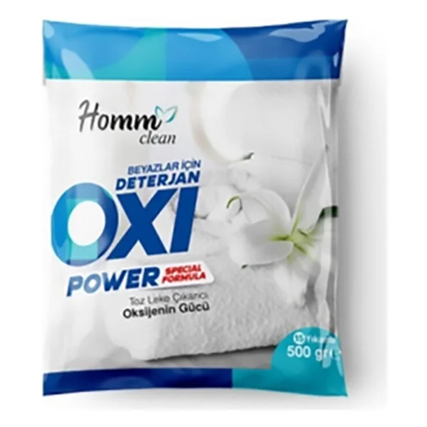 Homm Clean Oxi Power Beyazlar İçin Leke Çıkarıcı 500 Gr - Görsel 2