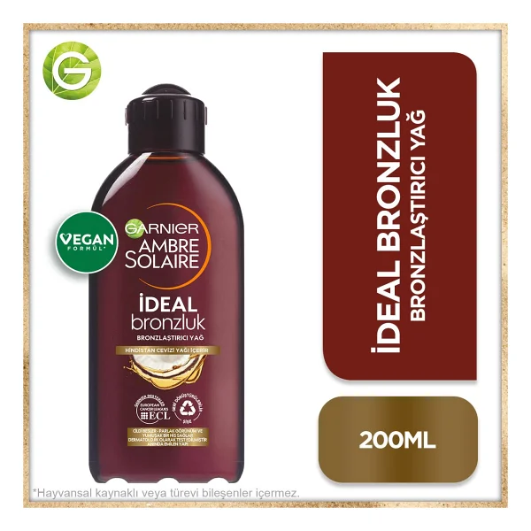 Garnier Ambre Solaire İdeal Bronzluk 200 Ml Bronzlaştırıcı Yağ - Görsel 7