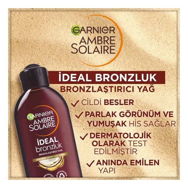 Garnier Ambre Solaire İdeal Bronzluk 200 Ml Bronzlaştırıcı Yağ - Görsel 2