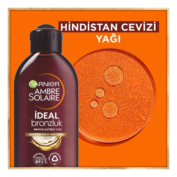 Garnier Ambre Solaire İdeal Bronzluk 200 Ml Bronzlaştırıcı Yağ - Görsel 3