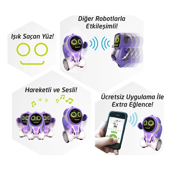 Silverlit Pokibot Robot Mor - Görsel 4