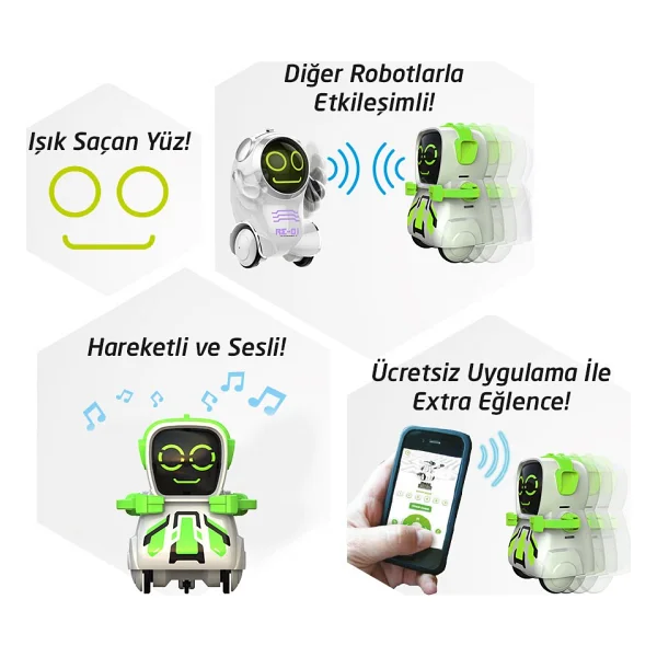 Silverlit Pokibot Robot Yeşil - Görsel 10