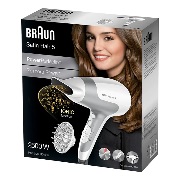 Braun Satin-Hair 5 HD 585 Powerperfection 2500 W İyonlu Saç Kurutma Makinesi - Görsel 6