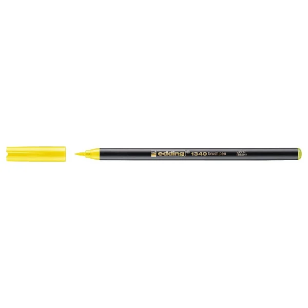 Edding 1340 Sarı Fırça Uçlu Keçeli Kalem - Görsel 2