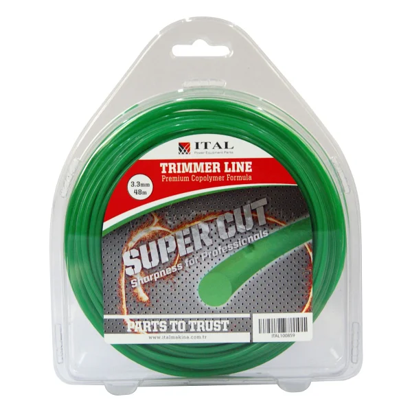 Ital 2.70mm 67 Mt.Yuvarlak Kırmızı Tırpan Misinası Ot Çim Kesme İpi - Görsel 3