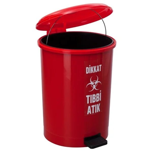 Şenyayla Tıbbi Atık Pedallı Çöp Kovası 40 L 4219 - Görsel 2