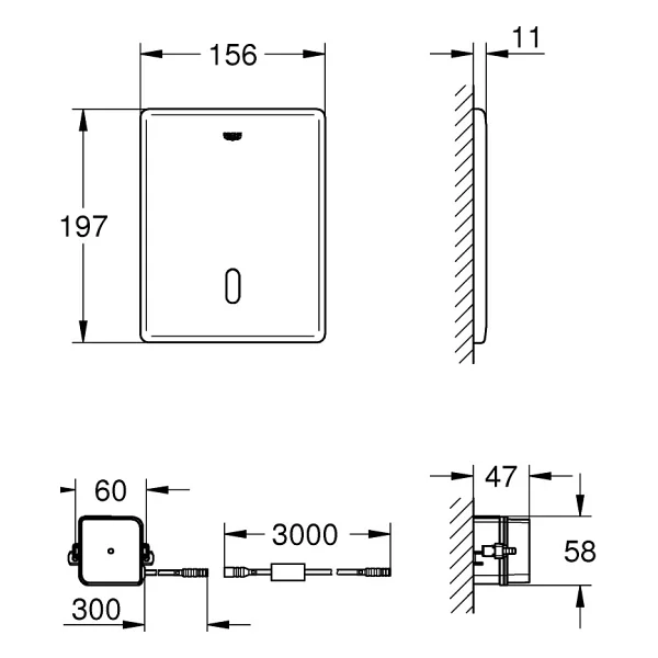 Grohe 38698sd1 Tectron Skate Fotoselli Rezervuar Kumanda Paneli - Görsel 2