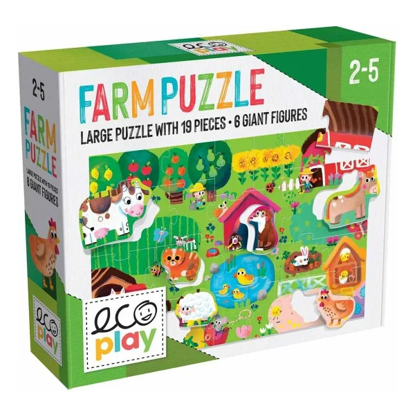 Headu Ecoplay Shaped Farm Puzzle - Görsel 3