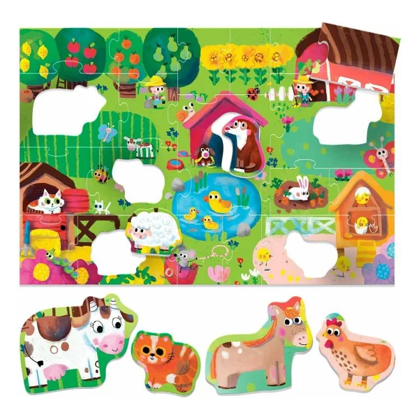Headu Ecoplay Shaped Farm Puzzle - Görsel 2